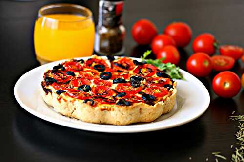 Cheesy Fresh Tomato Ricotta Tart {Gluten Free} - :: Nutrizonia ::