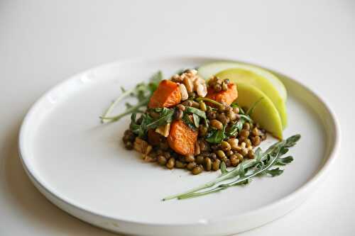 Easy Mung Beans Salad with Sweet Potato and Rocket Leaves - :: Nutrizonia ::