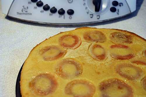 Apricot butter pudding with the thermomix, made in 5 minutes.