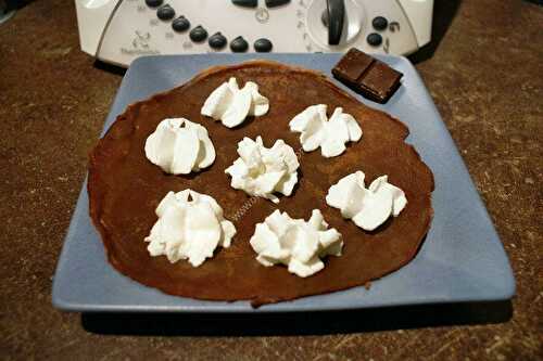 Chocolate pancakes with the thermomix, made in 3 minutes.