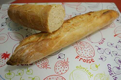 French baguette with the thermomix, made in 5 minutes.