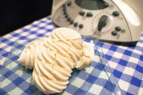 Meringue with the thermomix, made in 5 minutes.