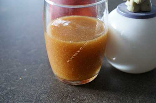 Nectarine and peach coulis with the thermomix, made in 5 minutes.