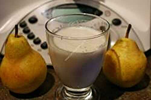 New recipe : Pear vanilla milkshake