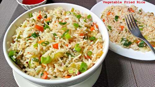 Vegetable Fried Rice Recipe | Indo Chinese Veg Fried Rice