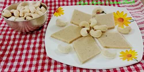 Kaju Katli Recipe | Cashew Barfi Recipe