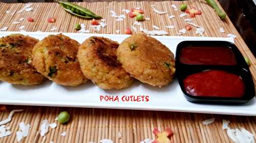Vegetable Poha Cutlet Recipe