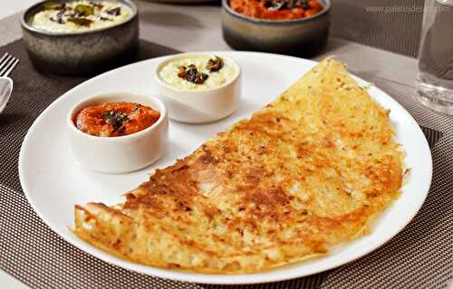 Onion Rava Dosa Recipe