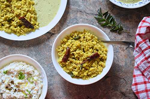 Huggi Anna | Karnataka Style Savoury Moongdal Rice