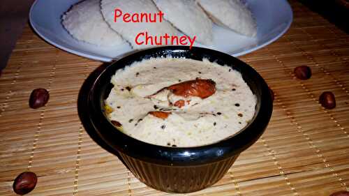 Peanut Chutney | Groundnut Chutney | Shenga Chutney