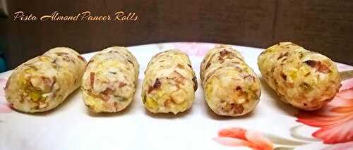 Pista Almond Paneer Rolls