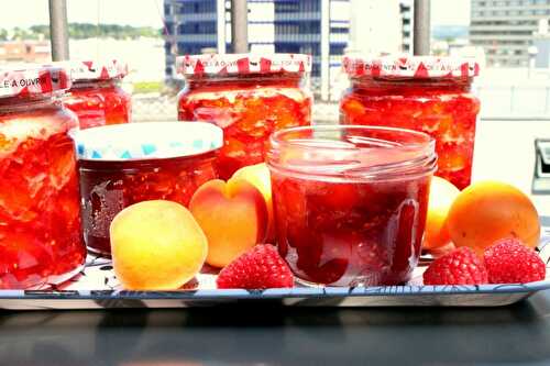 Aprikosen-Himbeer Konfituere – Apricot-Raspberry Jam – Pane Bistecca