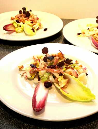 Chicorée Salat mit Speck und Parmesan Dressing – Chicory Salad with Bacon and Parmesan Dressing – Pane Bistecca