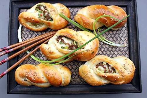 Chinesische gefüllte Milchbrötchen – Chinese stuffed Milk Bread Rolls – Pane Bistecca