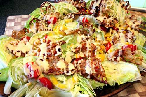 Eisberg Salat Wedges mit Lotus Chips – Iceberg Salad Wedges with Lotus Chips – Pane Bistecca