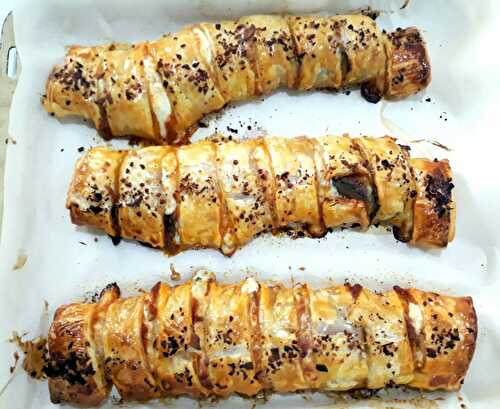 Gefuellte Blaetterteigrollen – Filled Puff Pastry Rolls – Pane Bistecca