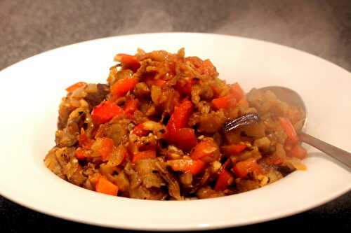 Georgische Auberginen/Badridschani – Eggplants from Georgia – Pane Bistecca