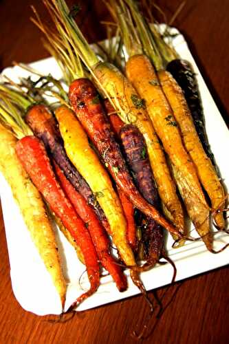 Geroestete junge Moehrchen – Roasted young Carrots – Pane Bistecca