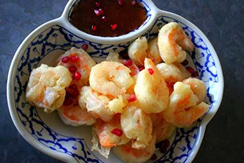 Glutenfreie Knuspergarnelen und Auberginen – Gluten-free crispy Prawns and Eggplants – Pane Bistecca