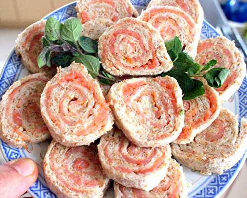 Lachs Spiralen Apero Gebäck – Salmon Spirals Finger-food – Pane Bistecca