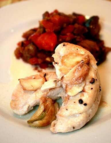 Shkmeruli – Georgisches Huhn in Milch gekocht – Georgian Chicken cooked in Milk – Pane Bistecca