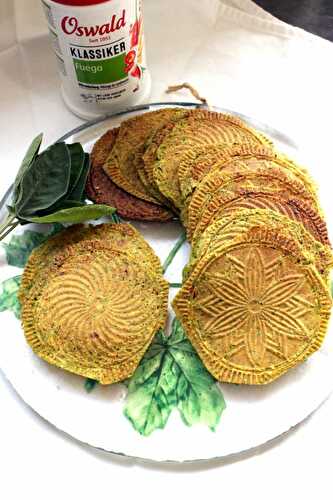 Spinat Bretzeli – Spinach Bretzeli – Swiss Traditional thin cookies – Pane Bistecca