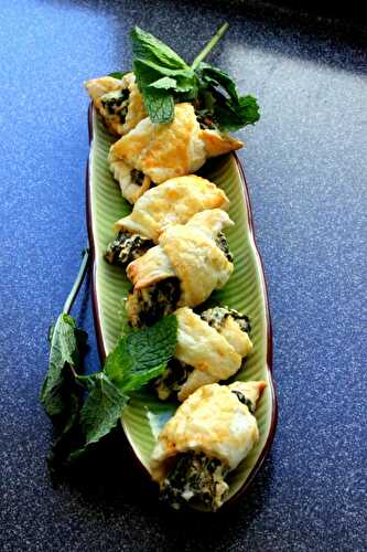 Spinat und Frischkäse Gipfeli – Spinach and Cream Cheese Croissants – Pane Bistecca