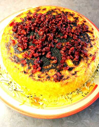 Tahdig mit Berberitzen – Tahdig with Barberries – Iranian Food – Pane Bistecca