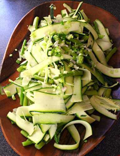 Zucchini und Spargel Salat – Zucchini and Asparagus Salad – Pane Bistecca