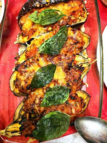 Melanzane ripiene – Stuffed Eggplants
