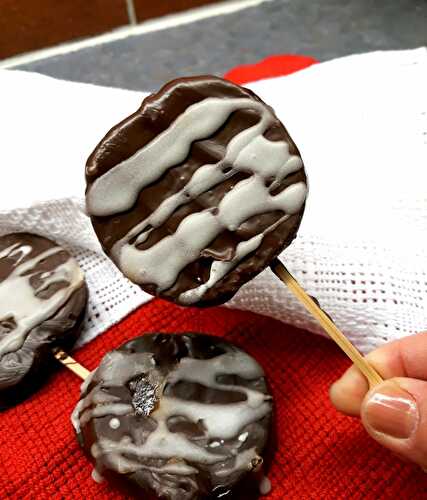 “Gesunde” Schokolade Lollipops – “Healthy Chocolate Lollipops – Zum 5. Blog-Geburtstag von Jenny is Baking!