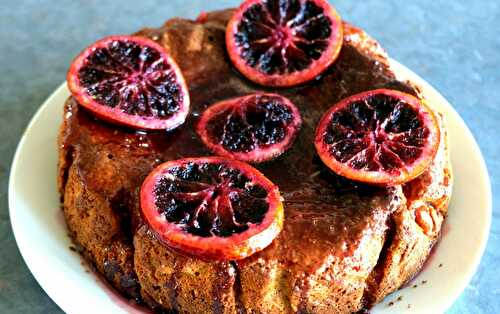 Glutenfreier Blutorangen Kuchen mit karamellisierten Blutorangen – Gluten-free Blood Orange Cake with caramelized Blood Oranges