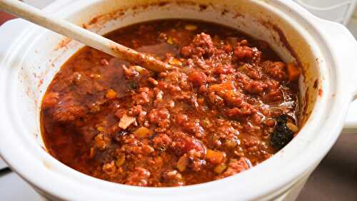 Longganisa Bolognese from the Slow Cooker – Why not use Filipino Sausages?