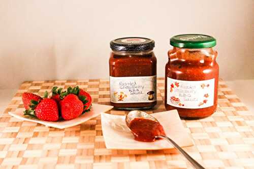 BBQ Sauce mit gerösteten Erdbeeren – BBQ Sauce with roasted Strawberries