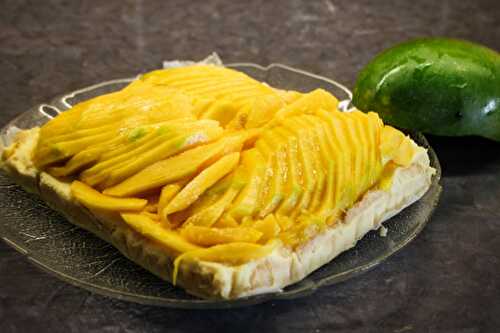 Mango und Zitronengras Tarte mit Kokosnuss Boden – Mango and Lemongrass Tarte with Coconut Pastry