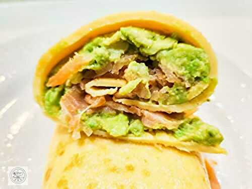 Omelett mit Avocado und geräucherter Lachs zum Frühstück – Omelet with Avocado and smoked Salmon for Breakfast