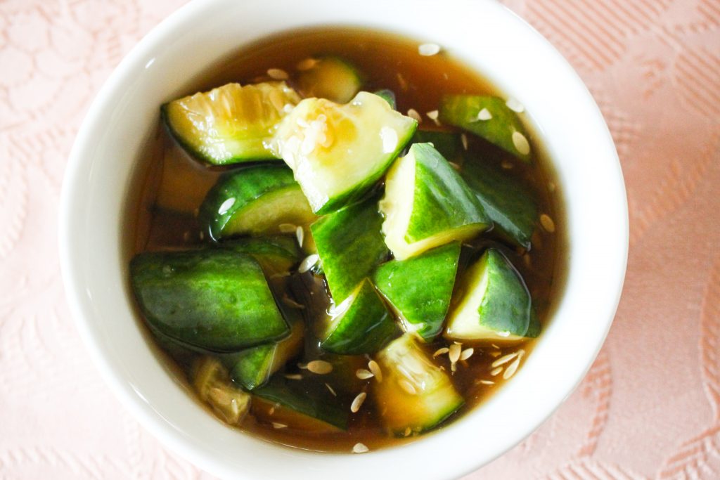 Tsukemono – Japanisch eingelegte Gurken – Japanese Cucumber Pickles