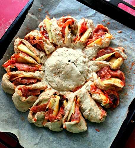 Pizza Sonne Rupfbrot – Pizza Sun pull-apart Bread