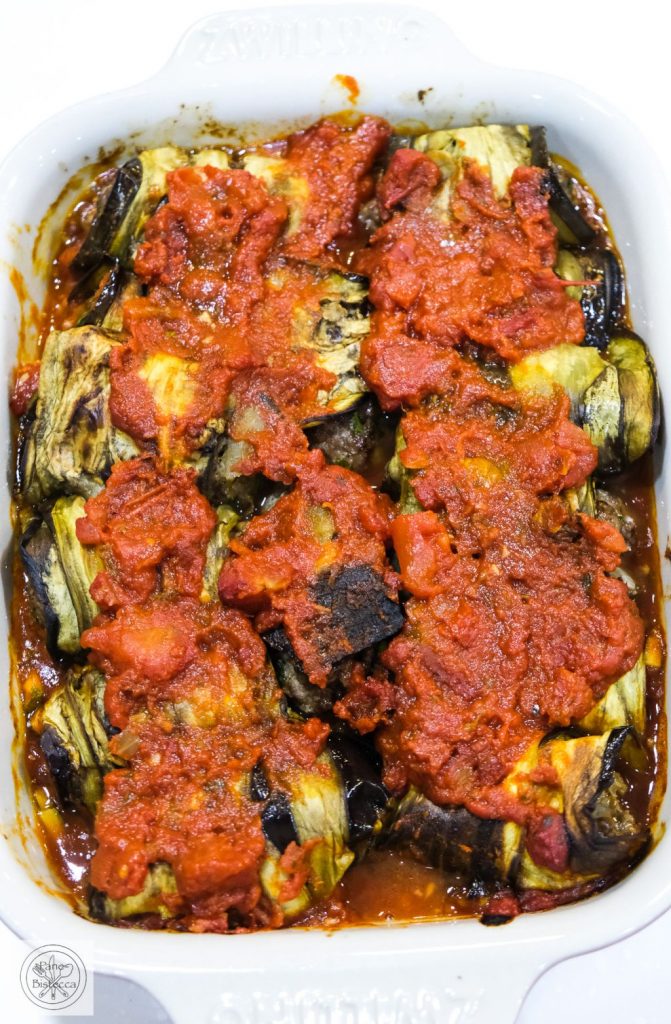 Kufta bil Batinjal كفتةبالباذنجان – Gebratene Auberginen und Kofta in Tomatensauce – Libyan Food