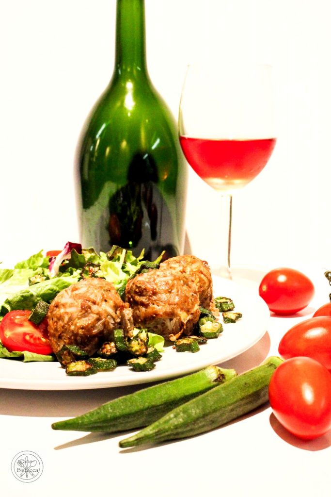 Reis-Fleischchügeli mit Okra – Rice-Meatballs with Okra