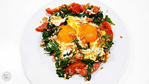 Frühstückseier auf Spinat – Breakfast Eggs on Spinach