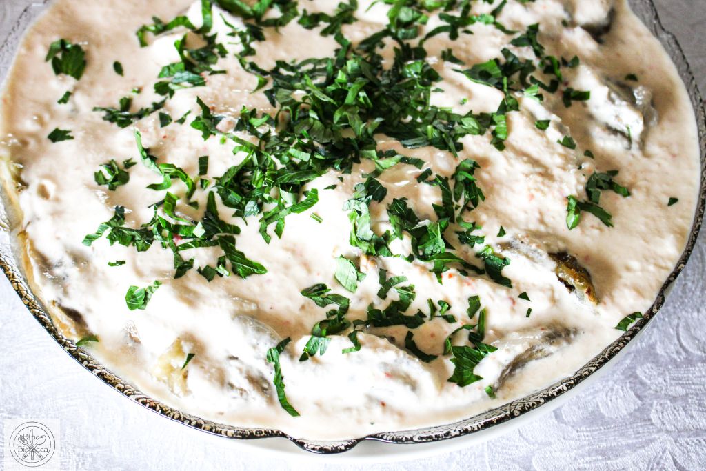 Laotischer Auberginensalat mit Kokosmilch – Laotian Style Eggplant Salad with Coconut Milk