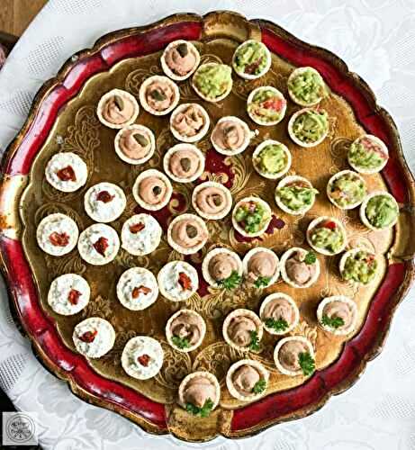 Fingerfood Körbchen mit verschiedenen Füllungen – Finger-food Cups with different Fillings