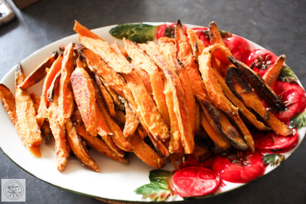 Süsskartoffel Ofen-Chips – Sweet Potato Oven Chips