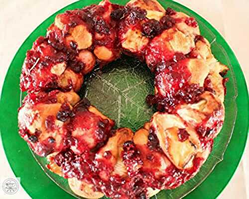 Brie and Cranberry Bubble Bread – Weihnachtsbrot