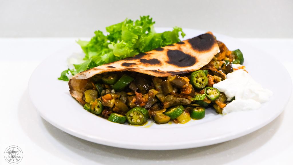 Einfacher Wrap mit Gemüse – Simple Wrap with Vegetables