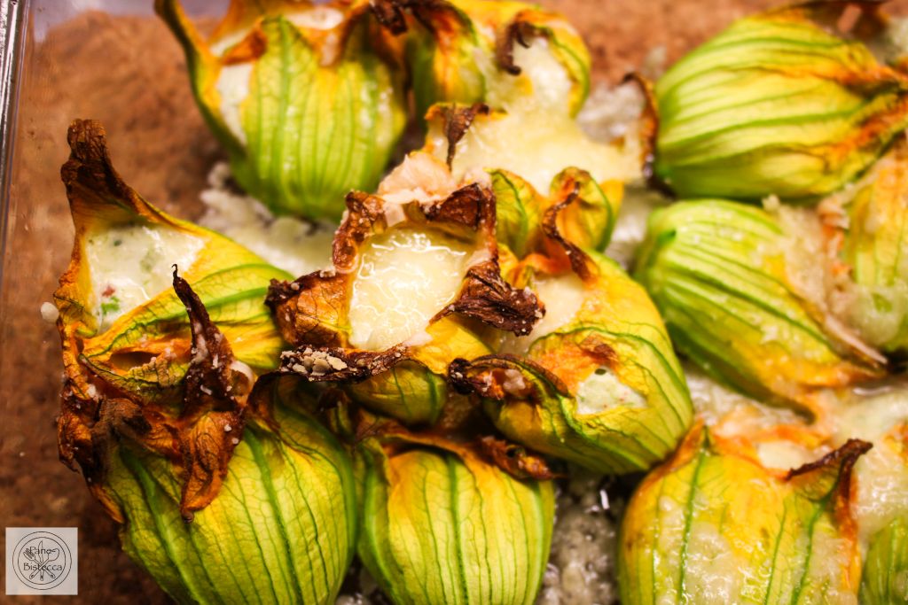Fiori di Zucca mit Ricotta – Zucchini Flowers with Ricotta