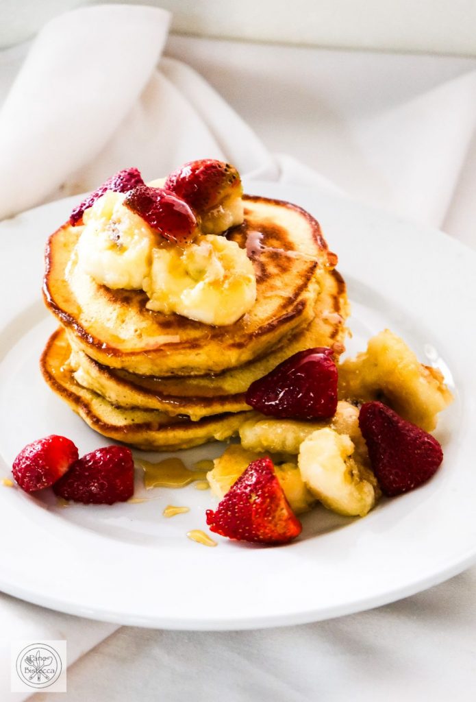Pancakes mit Kochbananen – Pancakes with Plantains