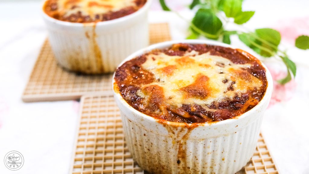 Pasta und Auberginen Gratin – Pasta and Eggplant au Gratin