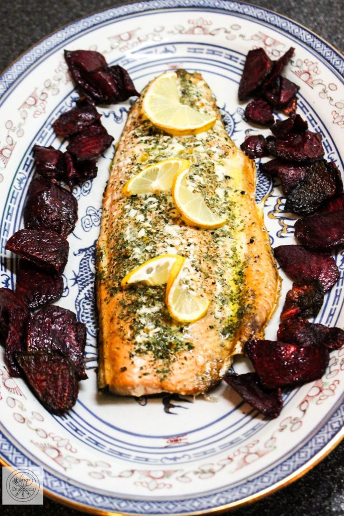 Lachsforellenfilet aus dem Ofen – Salmon Trout Fillet from the Oven